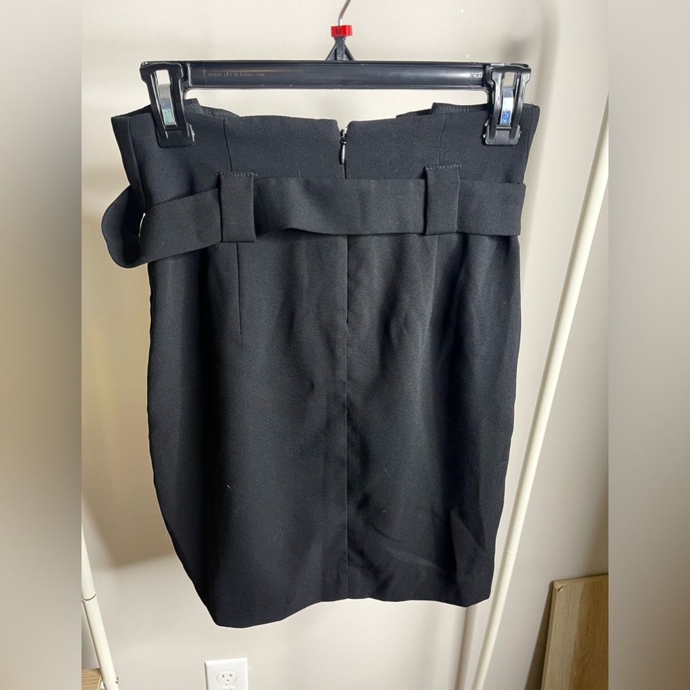 Express belt tie-front work skirt size 0 - Picture 2 of 4